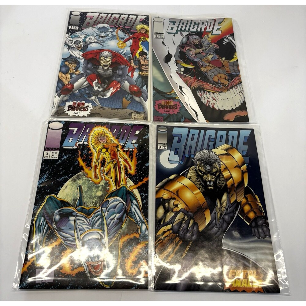 Brigade #1 to 4 Image Comics Book Lot 1993 Vol. 2 Blood Brothers NM